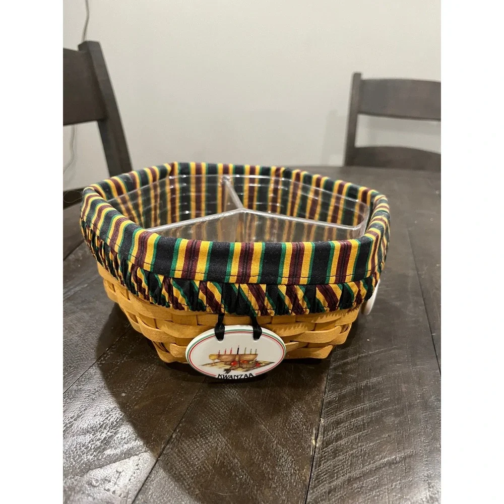 Longaberger 1998 Kwanzaa‎ Octagon Basket 10